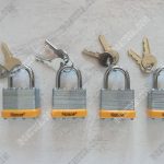 4PCS LAMINATED PADLOCK SET – 2