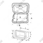 MID LINE STORAGE HATCH 355mm x 600mm WHITE-2