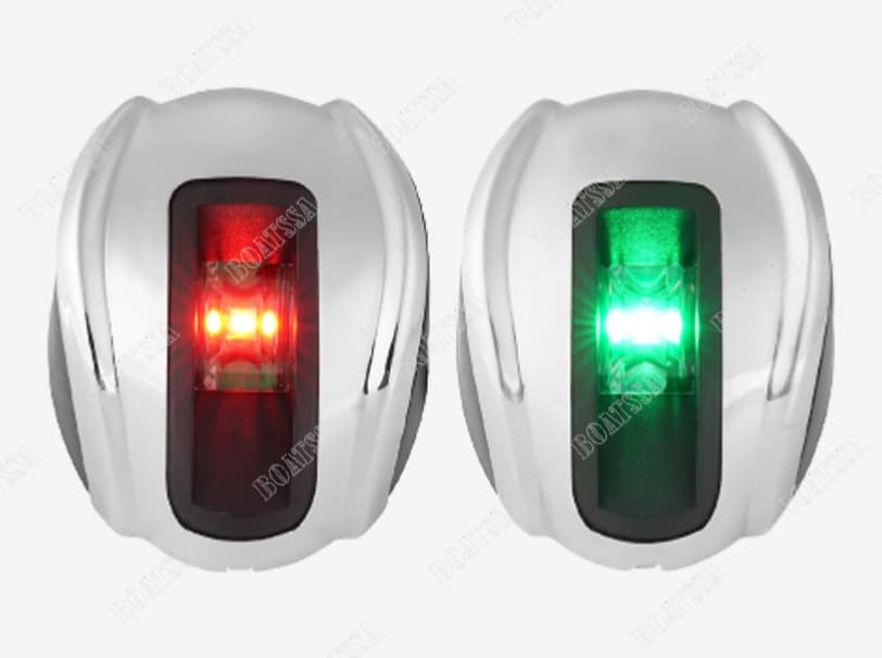 PORT & STARBOARD LED NAVIGATION LAMPS SET 112.5 DEG 12V - 316SS 1